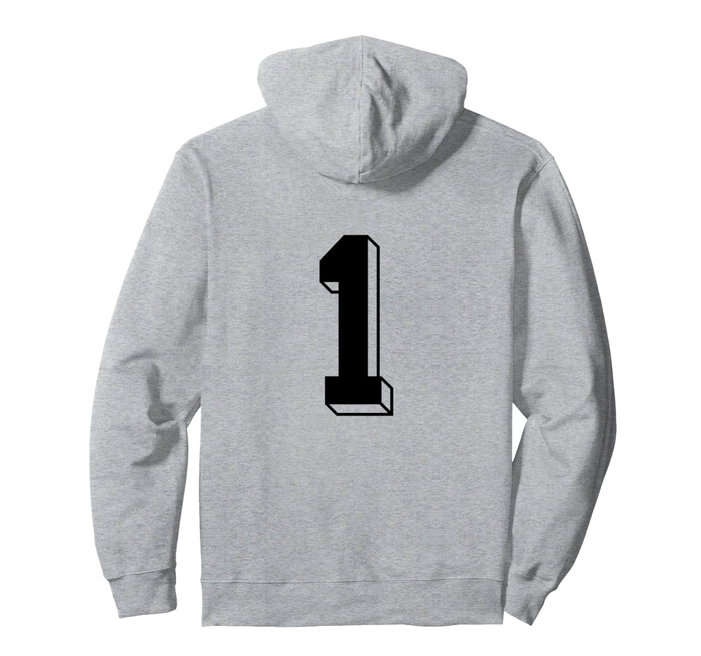 Number 1 Backside 80S 90S Team Jersey Hoodie - Graphic Print Unisex - T-Shirt, Sweatshirt, Hoodie