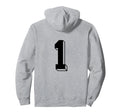 Number 1 Backside 80S 90S Team Jersey Hoodie - Graphic Print Unisex - T-Shirt, Sweatshirt, Hoodie