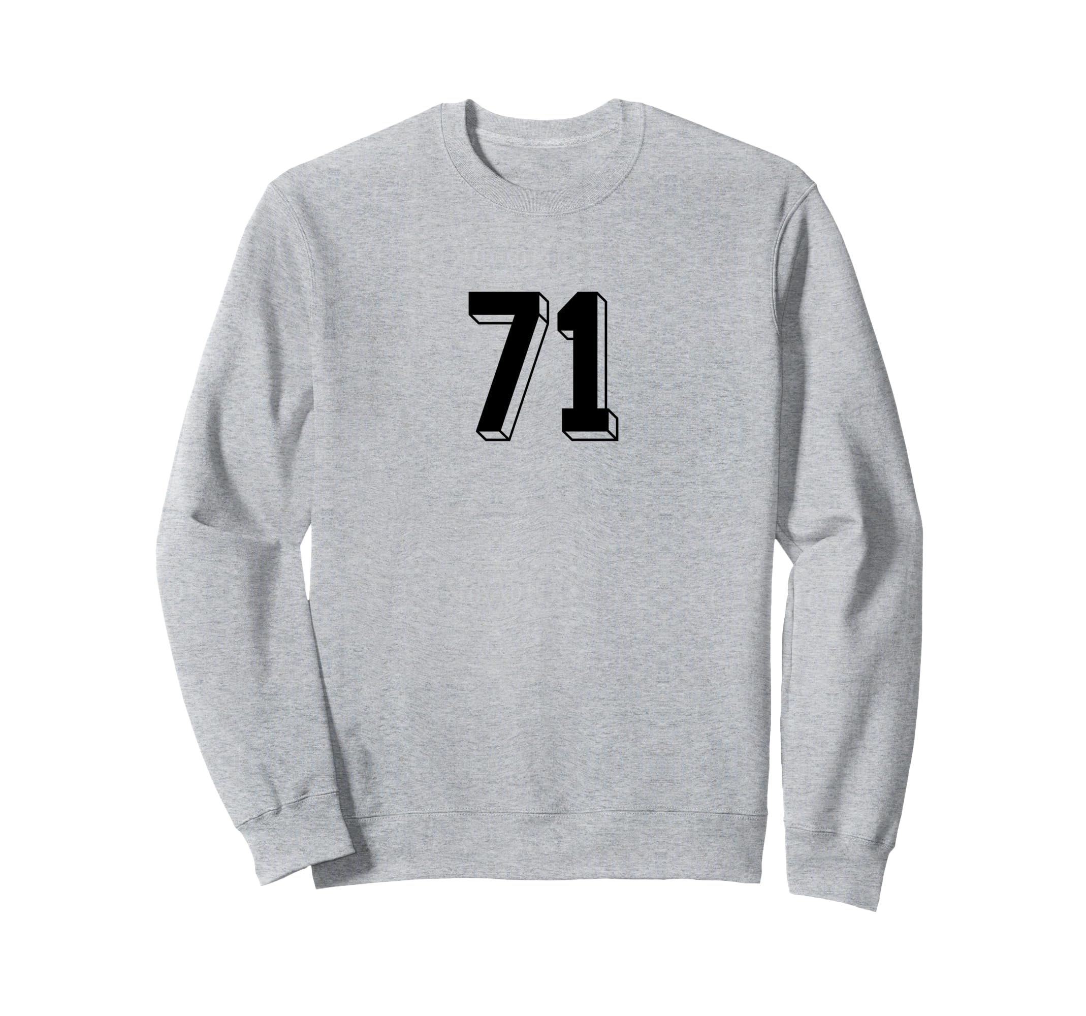 Number 71 80S 90S Soccer Team Jersey Sweatshirt - Custom Art Print Unisex - T-Shirt, Sweatshirt, Hoodie