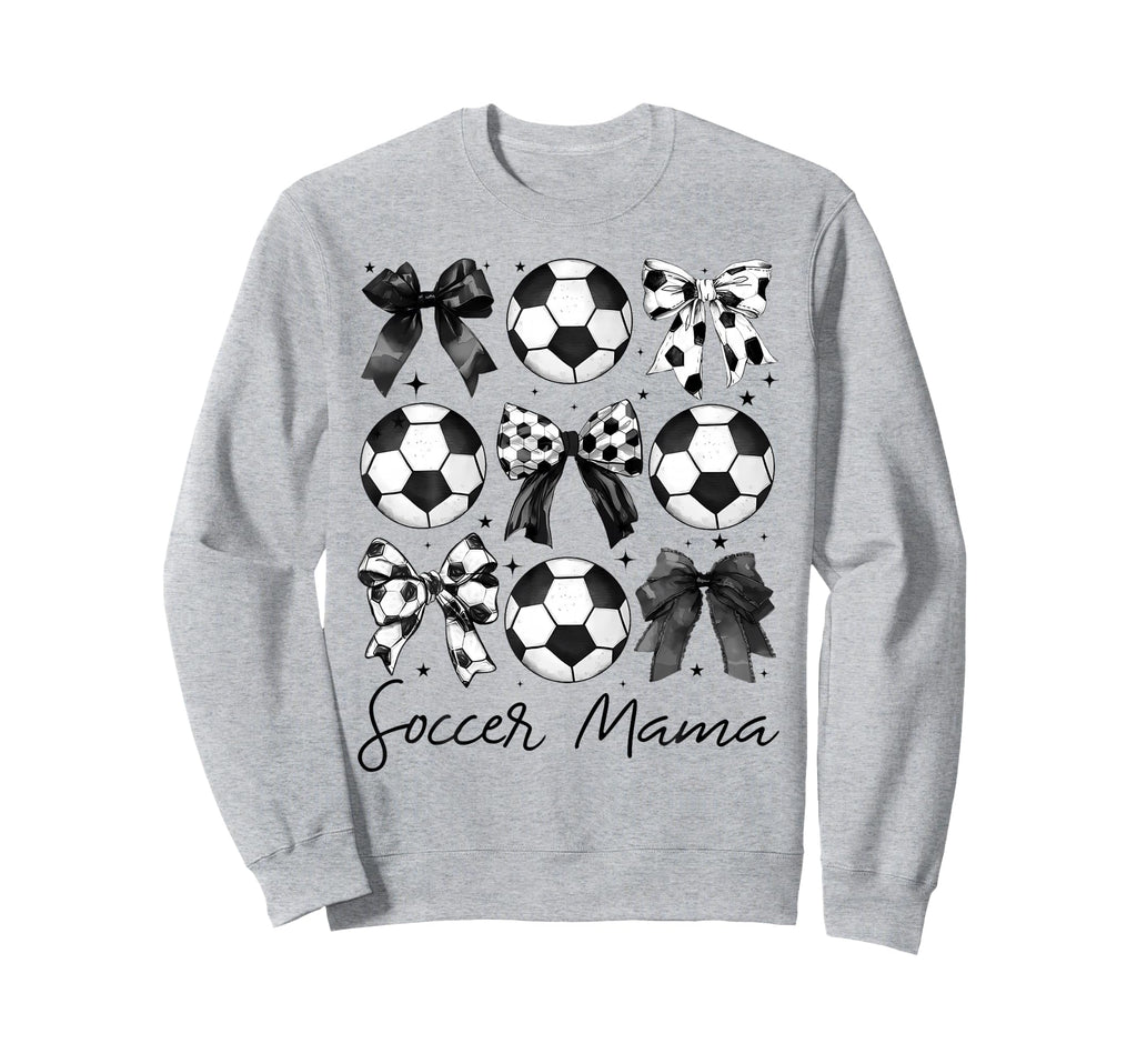 Soccer Mama Coquette Bow Soccer Mom Sweatshirt - Fun Novelty Design Unisex - T-Shirt, Sweatshirt, Hoodie