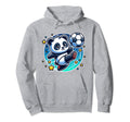 Soccer Player Panda Kicking Soccer Ball Hoodie - Trendy Graphic Unisex - T-Shirt, Sweatshirt, Hoodie