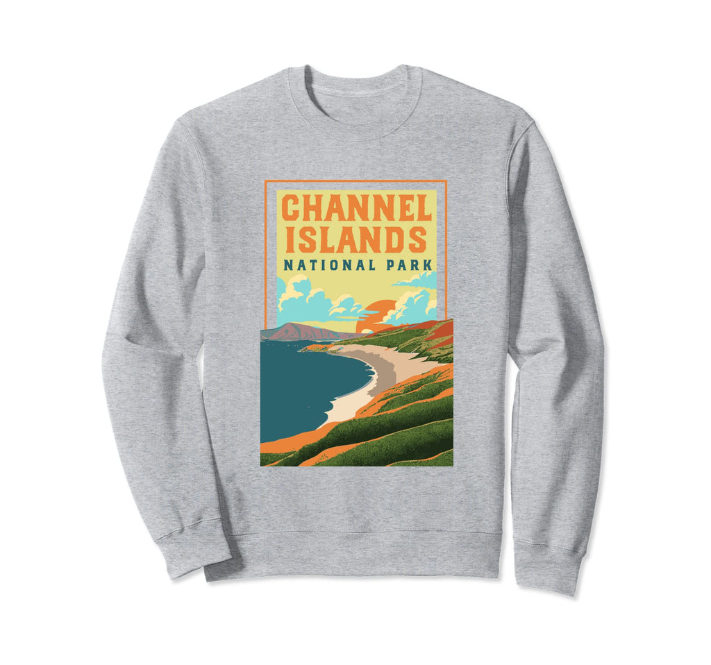 Channel Islands California Wpa National Sweatshirt - Graphic Print Unisex - T-Shirt, Sweatshirt, Hoodie