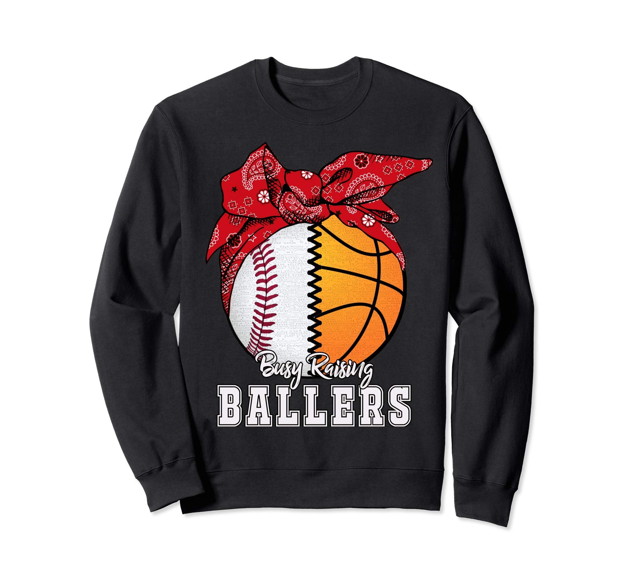 Busy Raising Ballers Baseball Sweatshirt - Trendy Graphic for Adults - T-Shirt, Sweatshirt, Hoodie