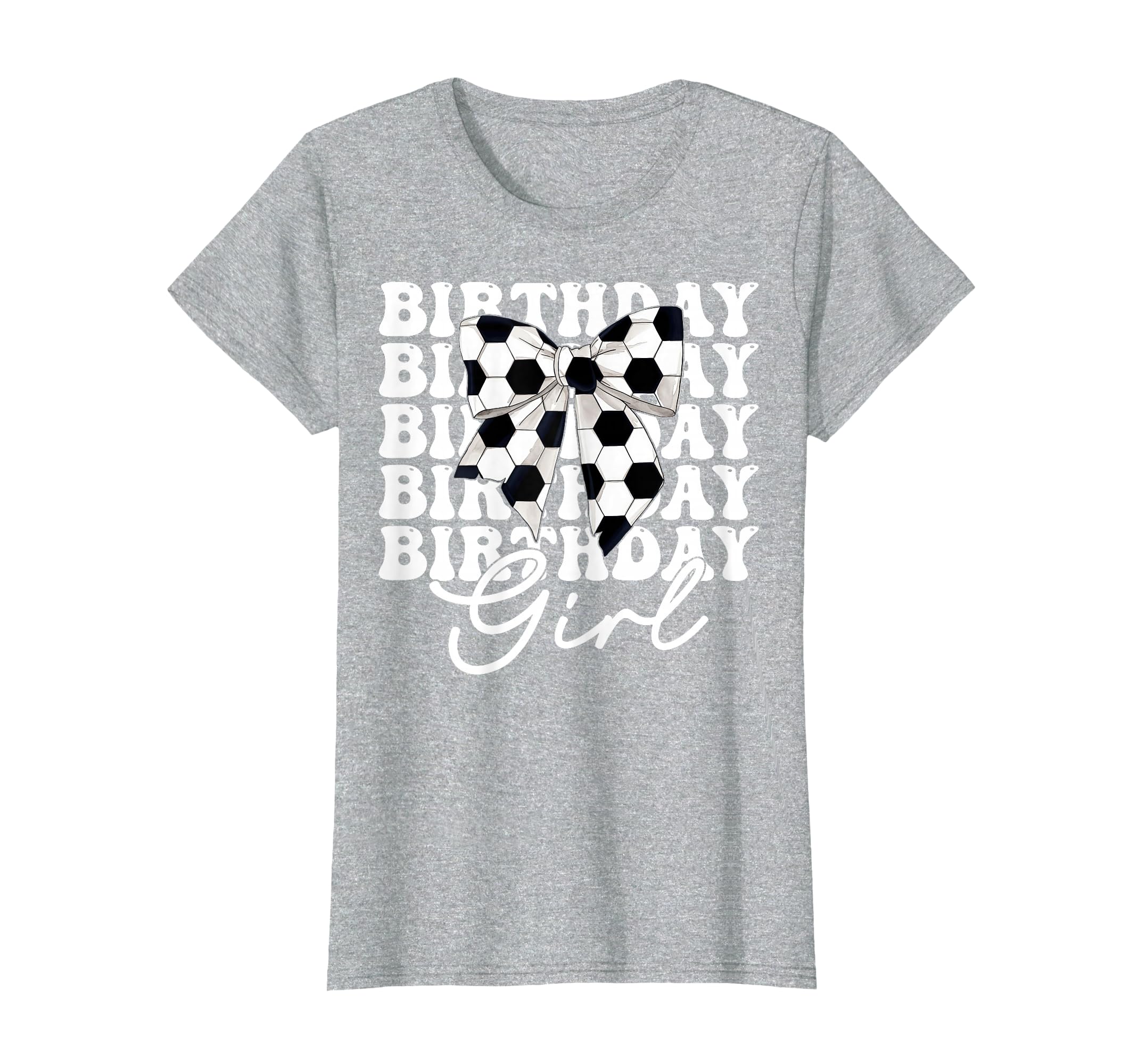 Birthday Soccer Coquette Bow T-Shirt - Unique Graphic for Adults - T-Shirt, Sweatshirt, Hoodie