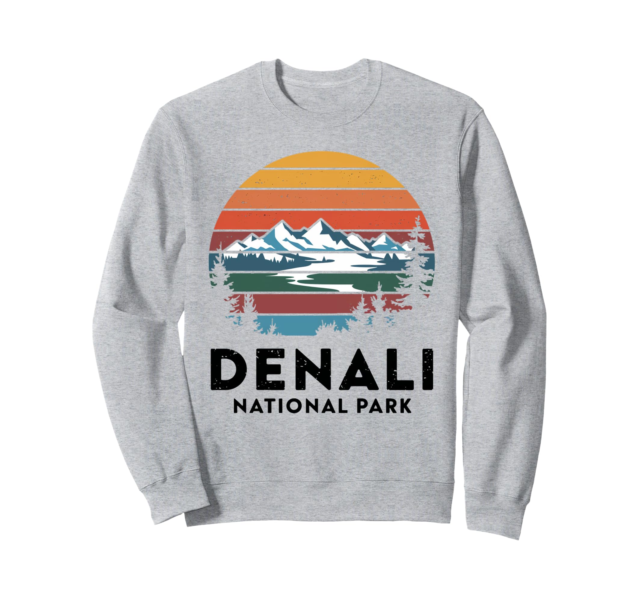 Denali National Park Alaska Sweatshirt - Minimalist Print Men Women - T-Shirt, Sweatshirt, Hoodie