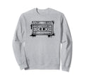 Cassette Tape Black And White Sweatshirt - Casual Everyday Wear for Adults - T-Shirt, Sweatshirt, Hoodie