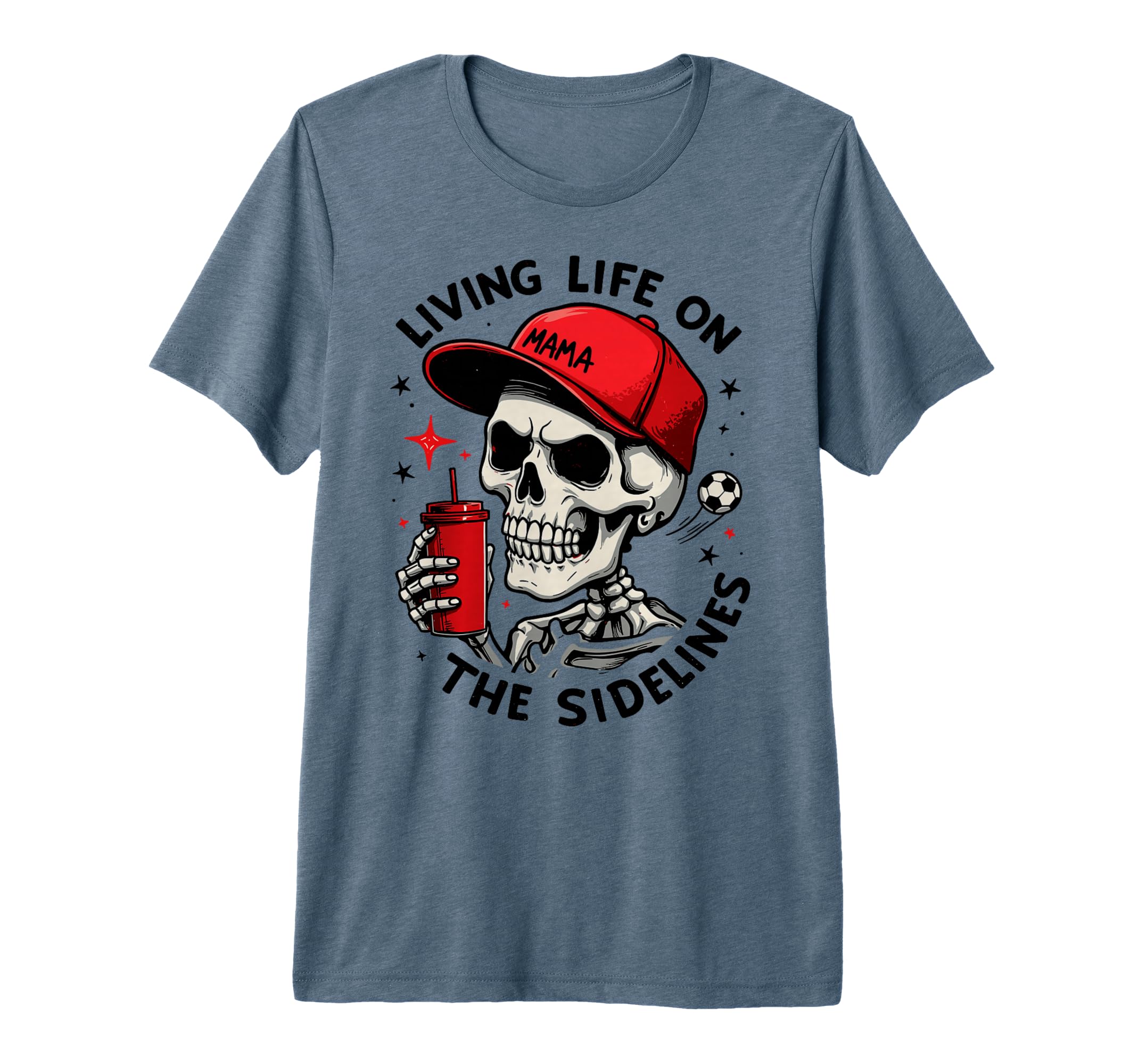 Living Life Sidelines Soccer Mama Player T-Shirt - Graphic Print Unisex - T-Shirt, Sweatshirt, Hoodie