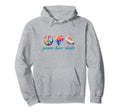 Peace Love Skate Roller Skates 70S 80S Hoodie - Graphic Print Unisex - T-Shirt, Sweatshirt, Hoodie