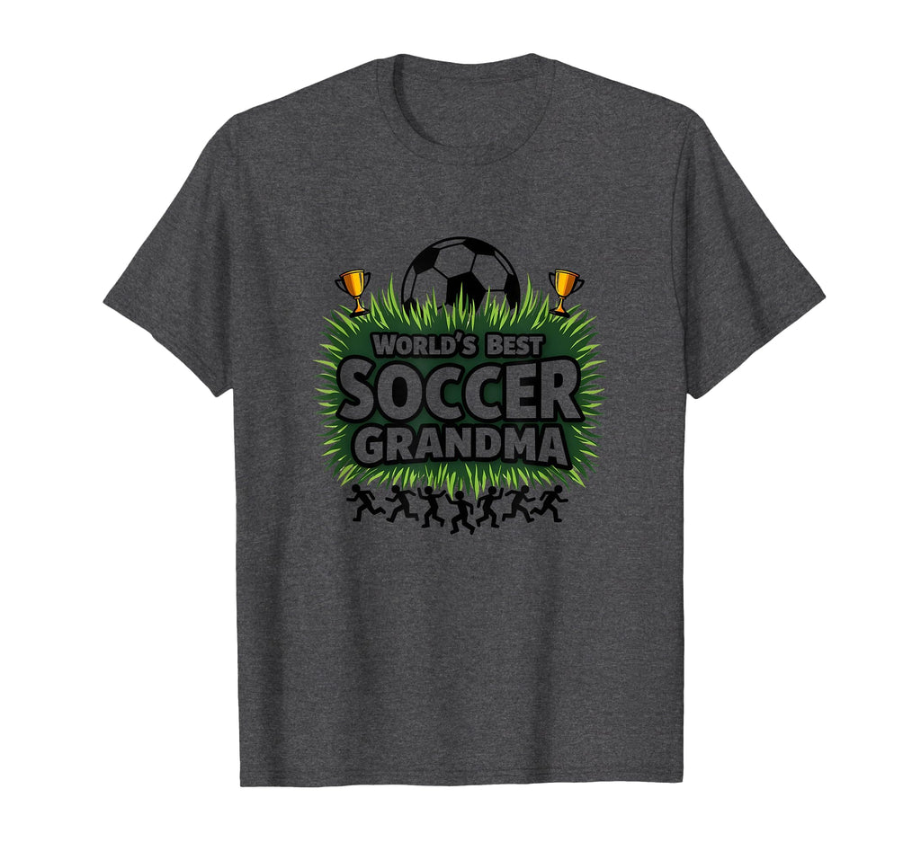 Worlds Best Soccer Grandma Champion Dark T-Shirt - Minimalist Print Unisex - T-Shirt, Sweatshirt, Hoodie
