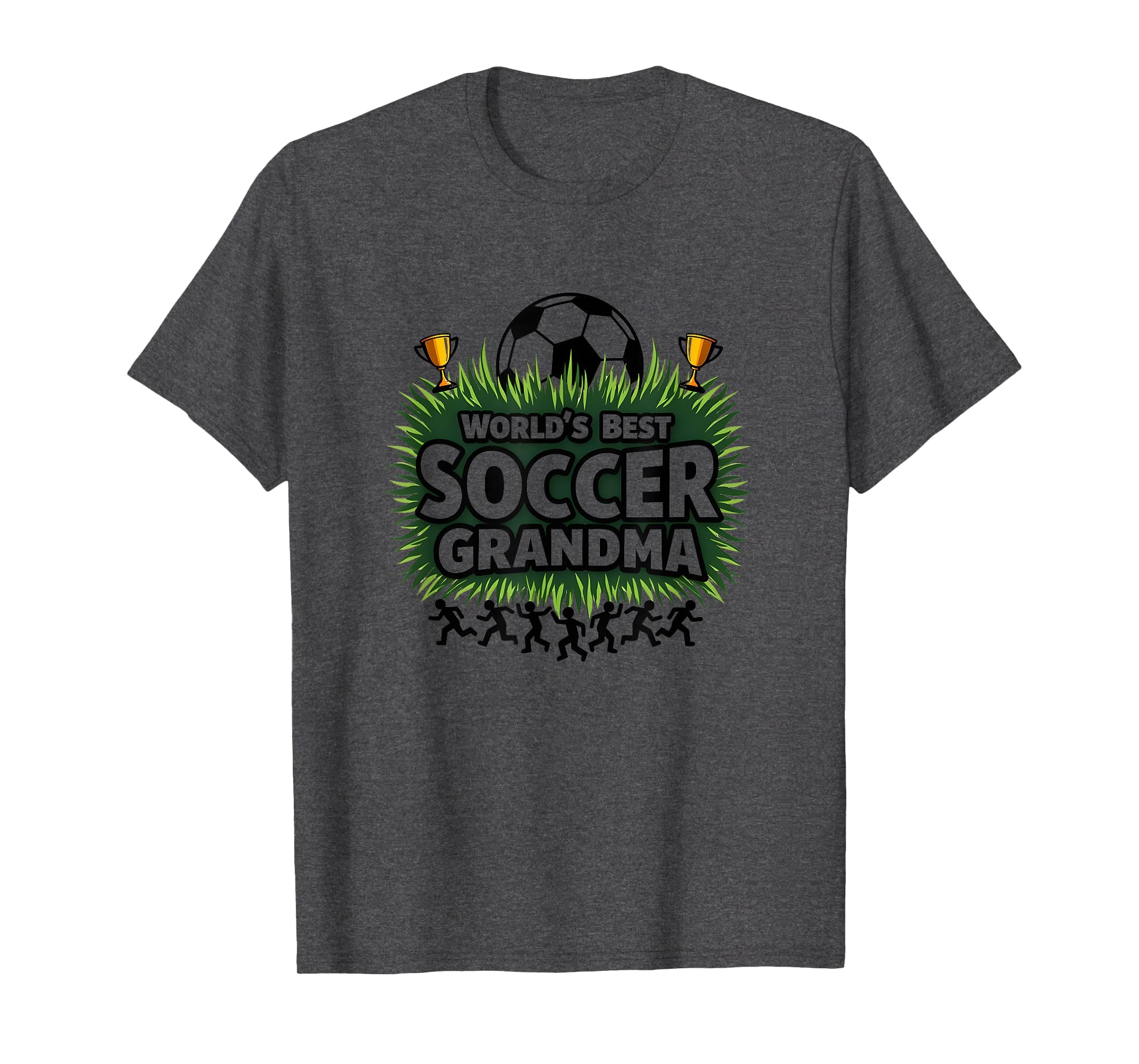 Worlds Best Soccer Grandma Champion Dark T-Shirt - Minimalist Print Unisex - T-Shirt, Sweatshirt, Hoodie
