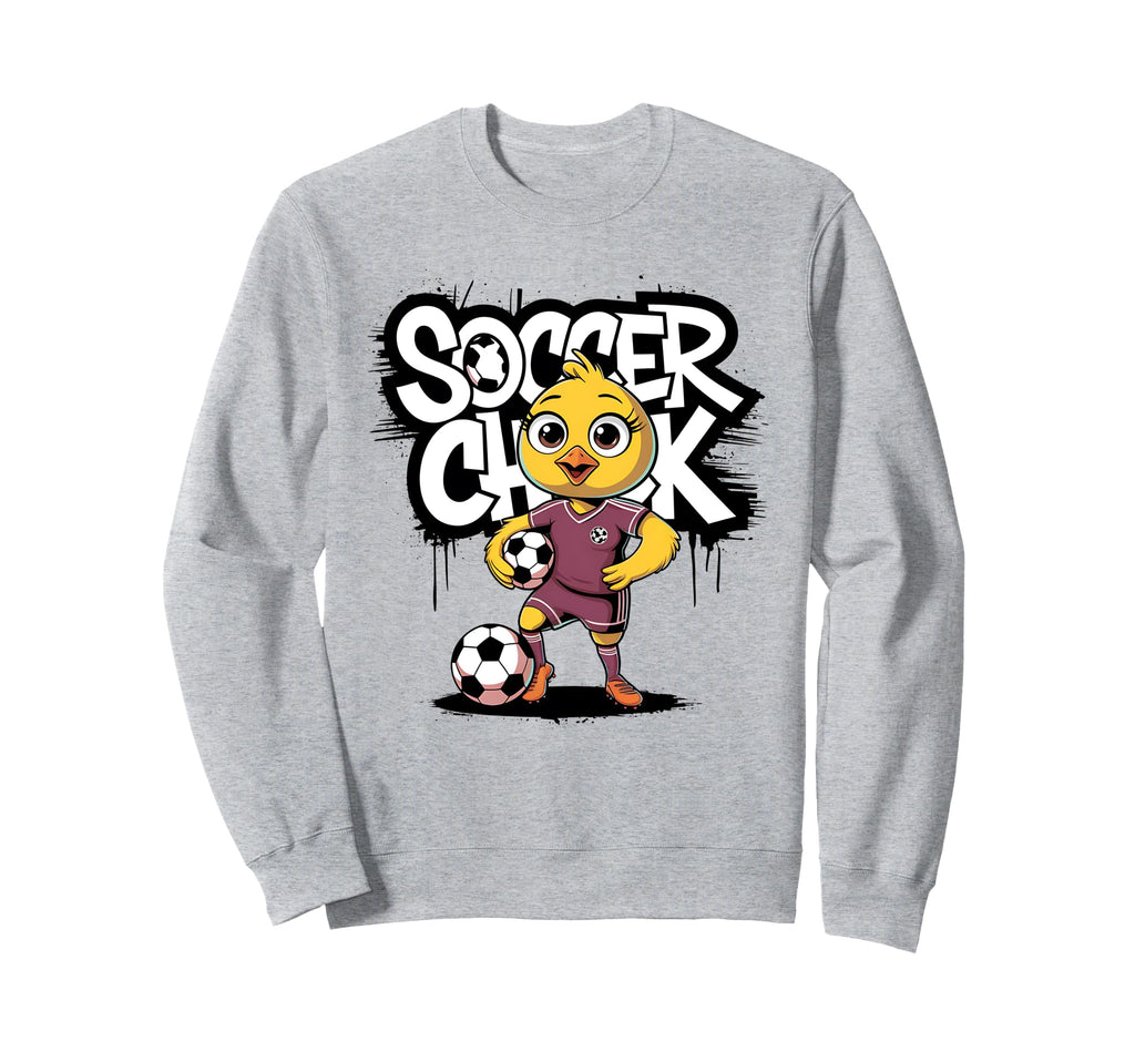 Soccer Chick Soccer Player Soccer Sweatshirt - Custom Art Print Men Women - T-Shirt, Sweatshirt, Hoodie