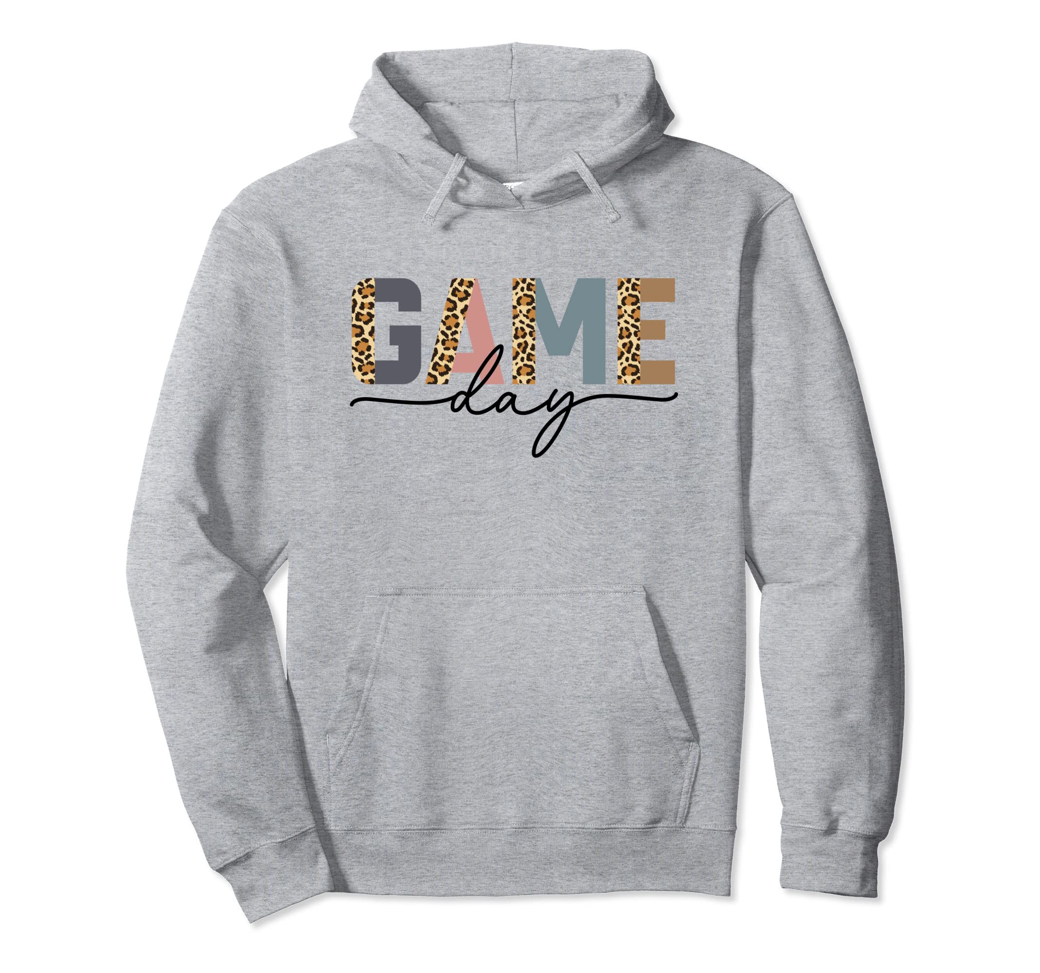 Game Day Half Leopard Sports Soccer Hoodie - Minimalist Print for Adults - T-Shirt, Sweatshirt, Hoodie