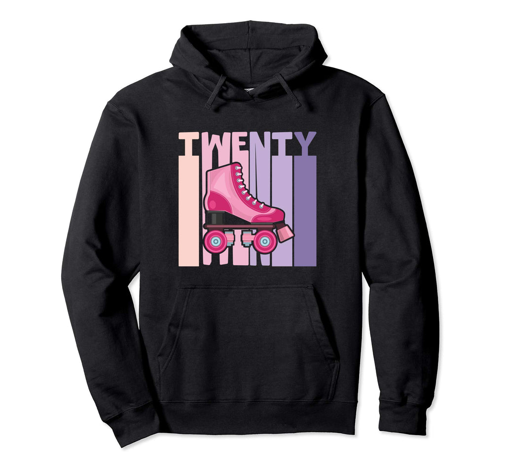 20 Year Old Roller Skating Birthday 20Th Hoodie - Minimalist Print Unisex - T-Shirt, Sweatshirt, Hoodie
