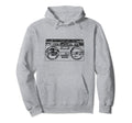 Old School Rap Boombox 80S Hip Hop Hoodie - Minimalist Print Men Women - T-Shirt, Sweatshirt, Hoodie