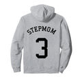 Stepmom Team No 3 Soccer Baseball Hoodie - Aesthetic Graphic Unisex - T-Shirt, Sweatshirt, Hoodie