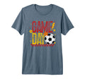Game Day Soccer Season Red Gold Yellow T-Shirt - Custom Art Print Unisex - T-Shirt, Sweatshirt, Hoodie