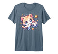 Soccer Player Cat Kitten Kicking Soccer T-Shirt - Trendy Graphic Men Women - T-Shirt, Sweatshirt, Hoodie