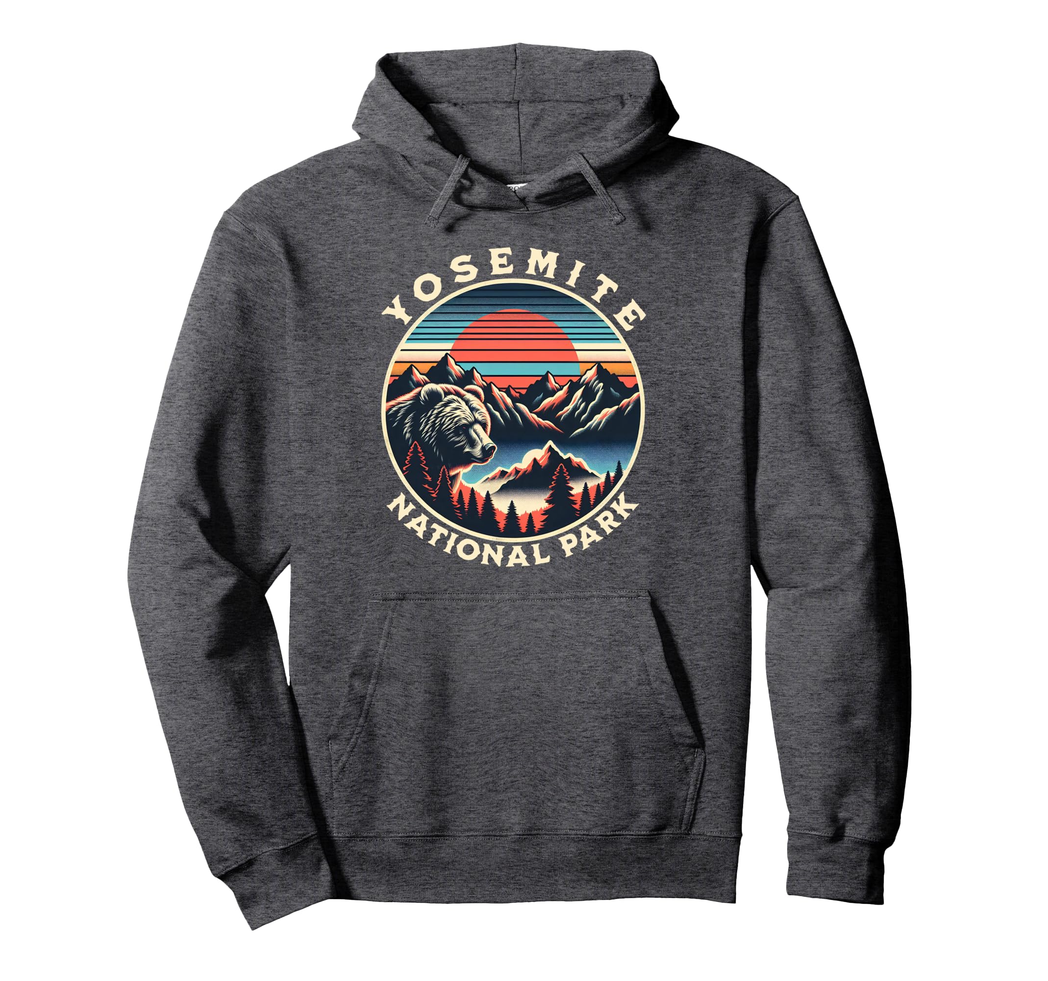 Yosemite National Park California Usa Hoodie - Minimalist Print for Adults - T-Shirt, Sweatshirt, Hoodie