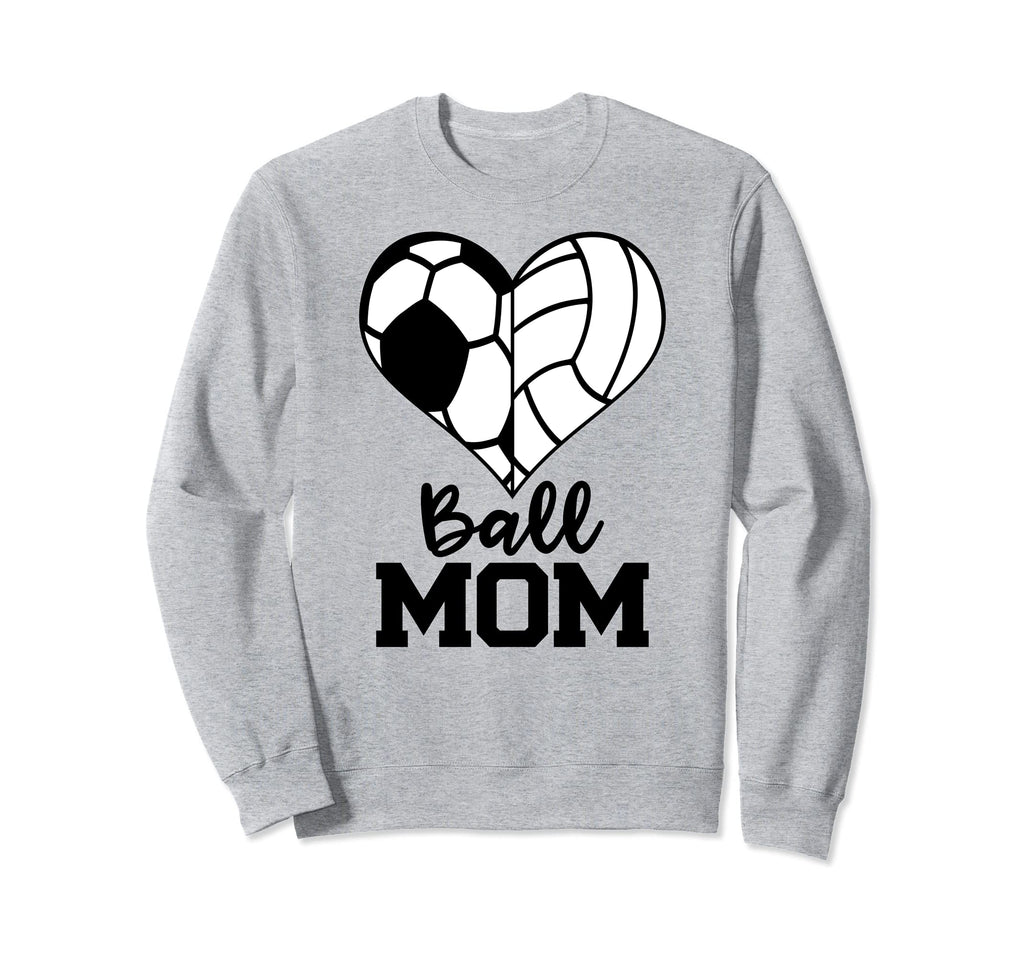 Ball Mom Funny Soccer Volleyball Sweatshirt - Custom Art Print Unisex - T-Shirt, Sweatshirt, Hoodie