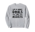 Football Soccer Life Is About Sweatshirt - Minimalist Print for Adults - T-Shirt, Sweatshirt, Hoodie