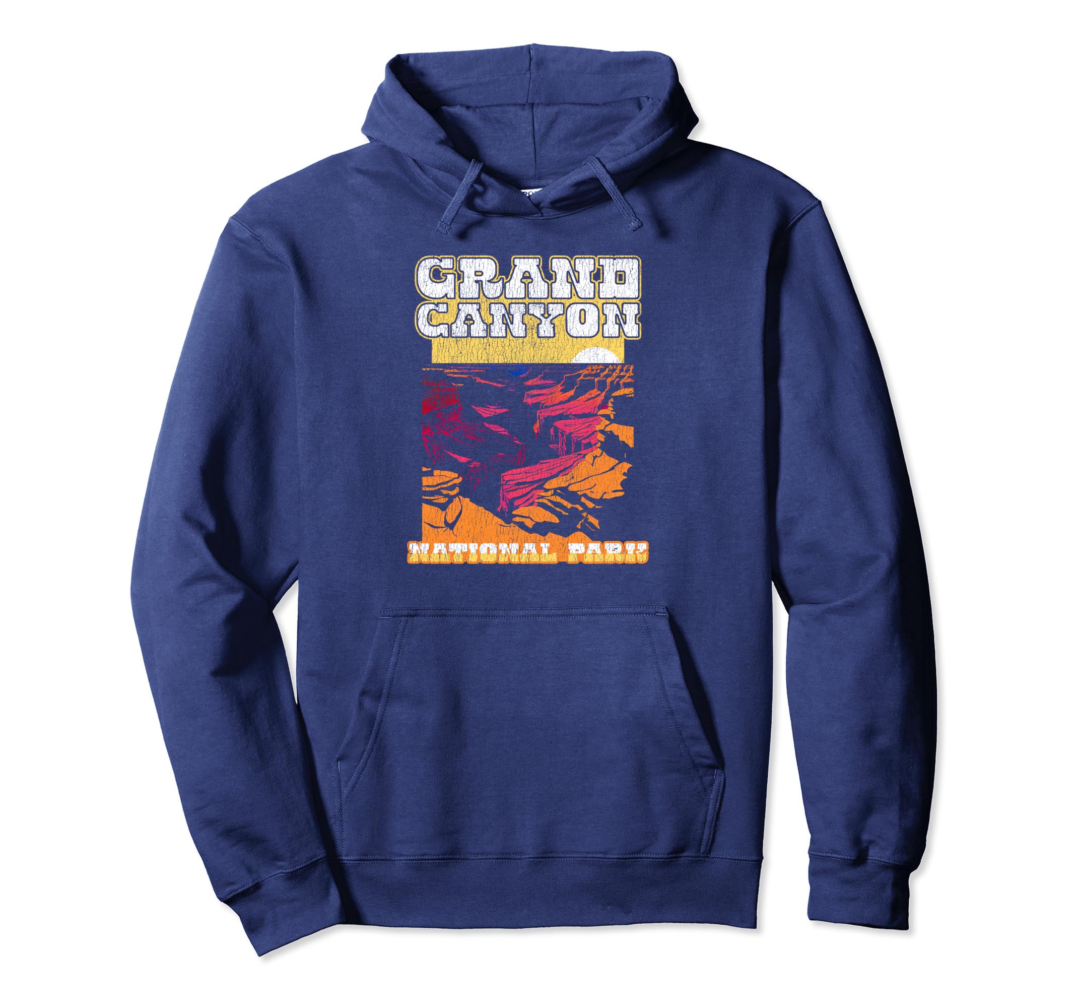 Old School Distressed Grand Hoodie - Casual Everyday Wear for Adults - T-Shirt, Sweatshirt, Hoodie