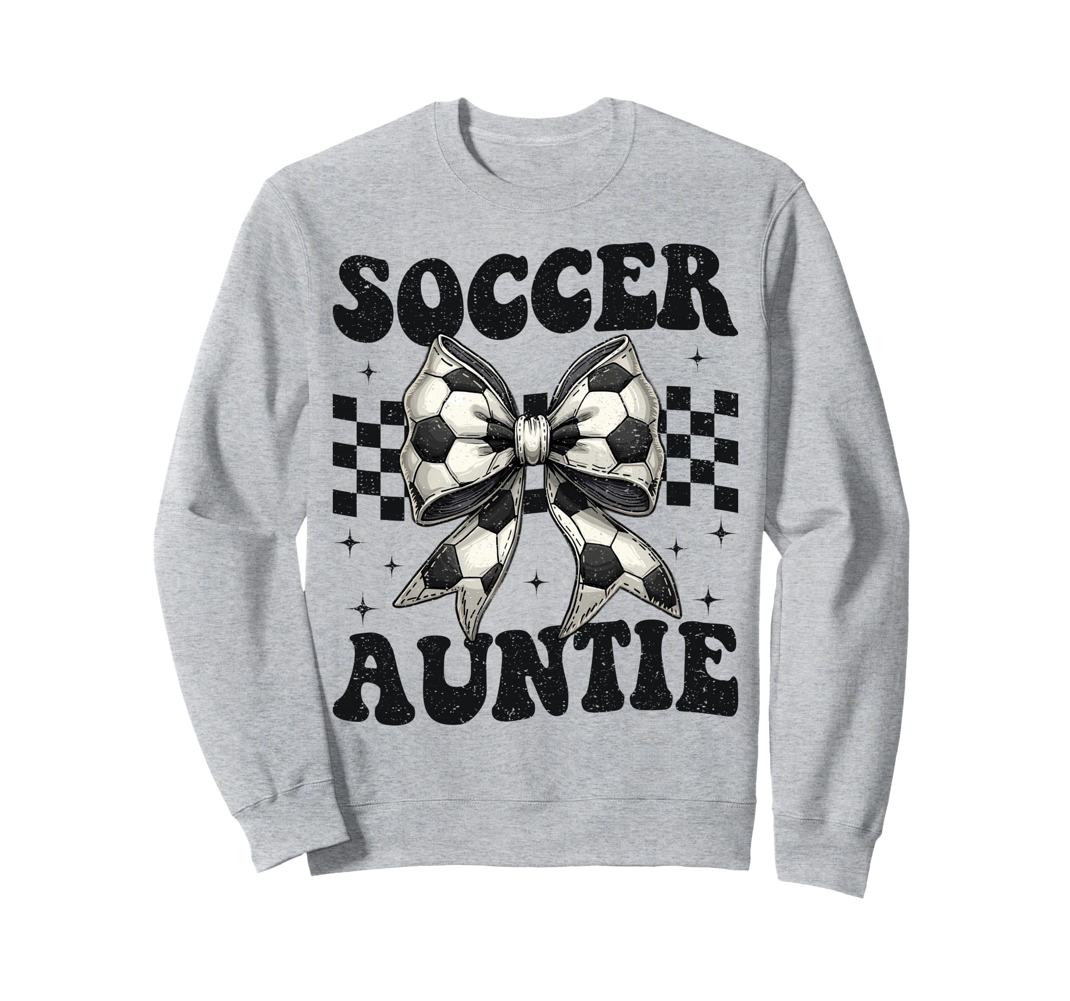 Soccer Auntie Funny Coquette Bow Sweatshirt - Minimalist Print Men Women - T-Shirt, Sweatshirt, Hoodie