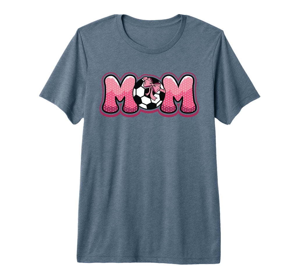 Soccer Mom Coquette Bow Game Day Mama T-Shirt - Minimalist Print Unisex - T-Shirt, Sweatshirt, Hoodie