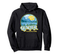 Glacier National Park Montana 80S Hoodie - Custom Art Print Unisex - T-Shirt, Sweatshirt, Hoodie