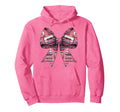 Coquette Bow Cassette Tape Pattern 80S Hoodie - Unique Graphic Men Women - T-Shirt, Sweatshirt, Hoodie