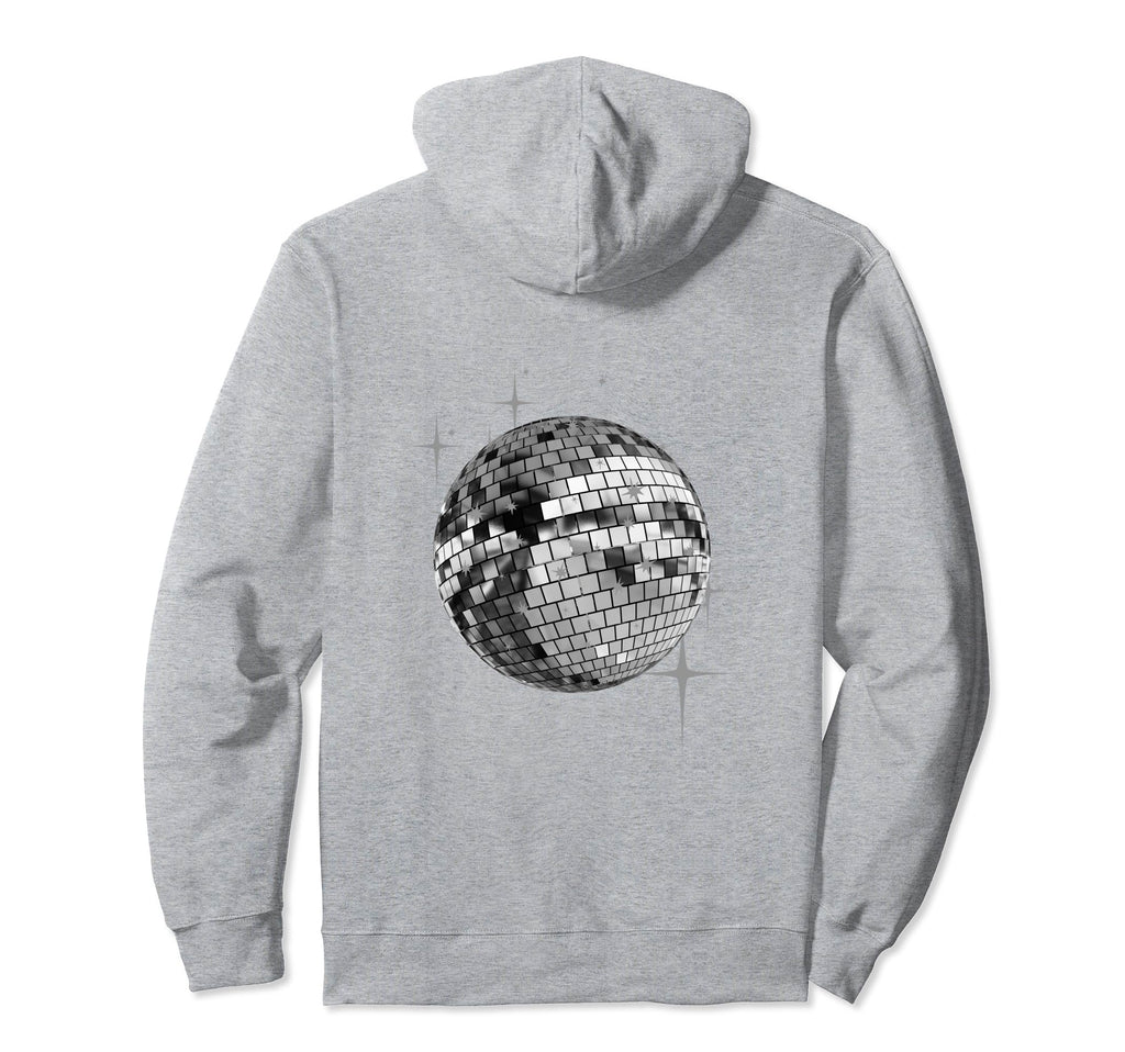Discoball Casual Subdued Fit Hoodie - Minimalist Print for Adults - T-Shirt, Sweatshirt, Hoodie