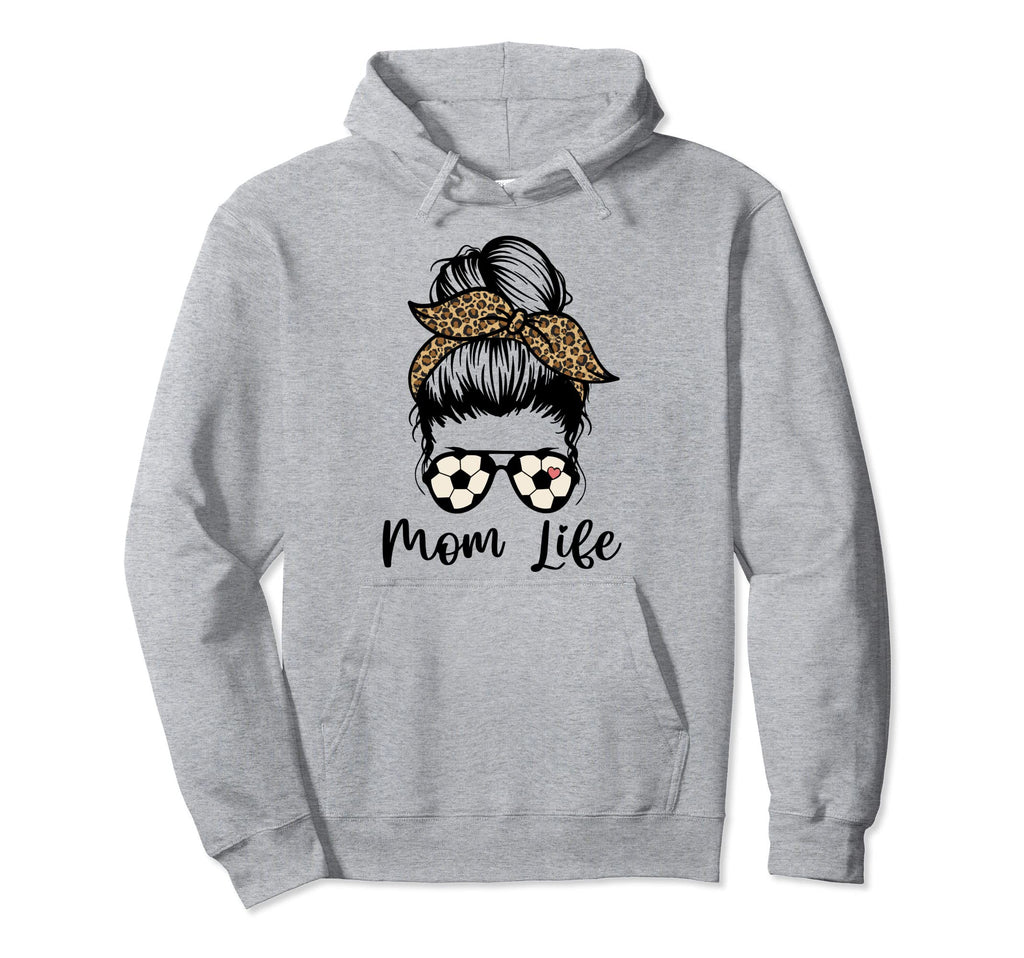 Soccer Mom Funny Soccer Ball Cheer Mom Mama Hoodie - Graphic Print Unisex - T-Shirt, Sweatshirt, Hoodie