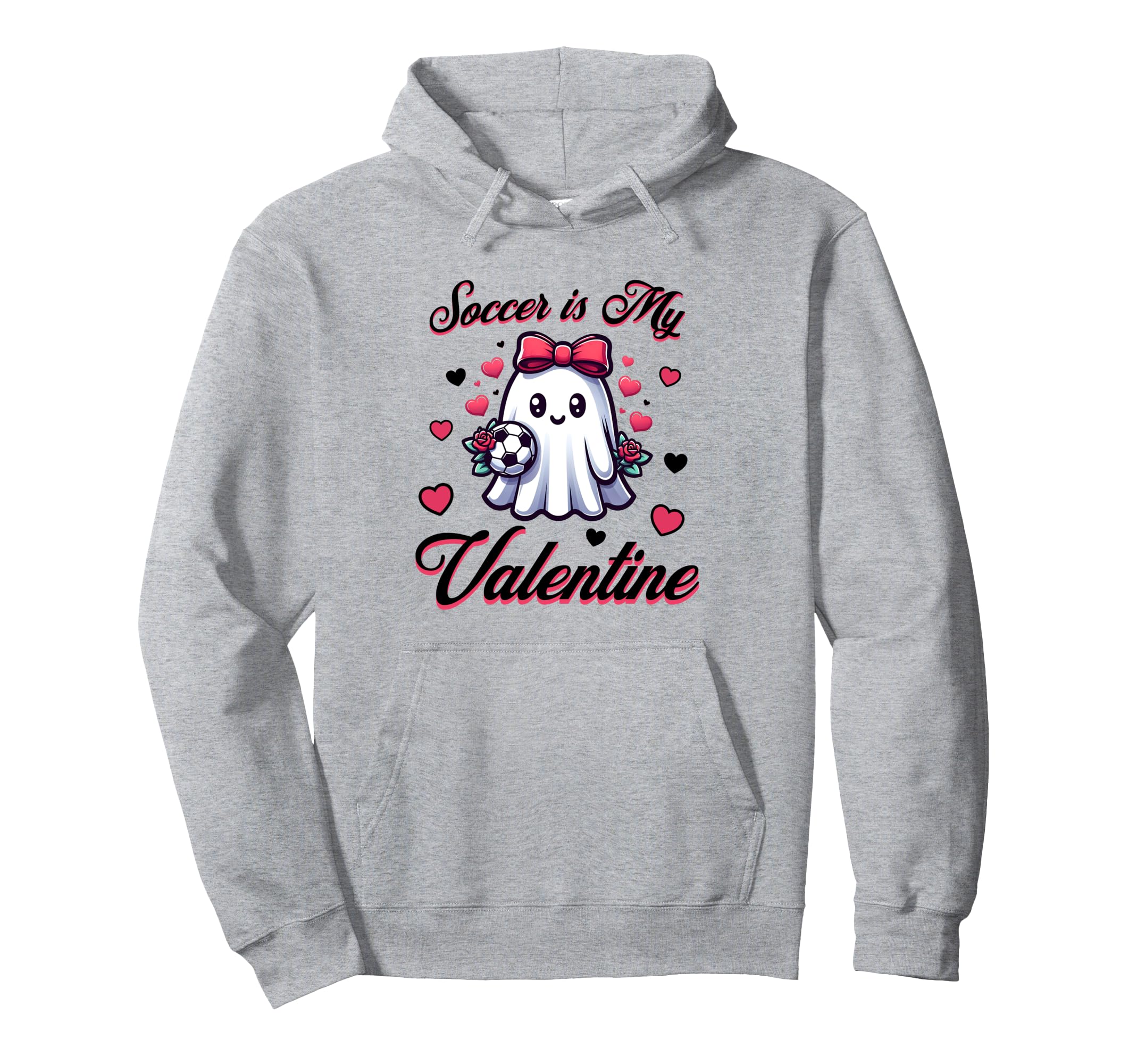 Soccer Is My Valentine Sports Trendy Hoodie - Custom Art Print for Adults - T-Shirt, Sweatshirt, Hoodie