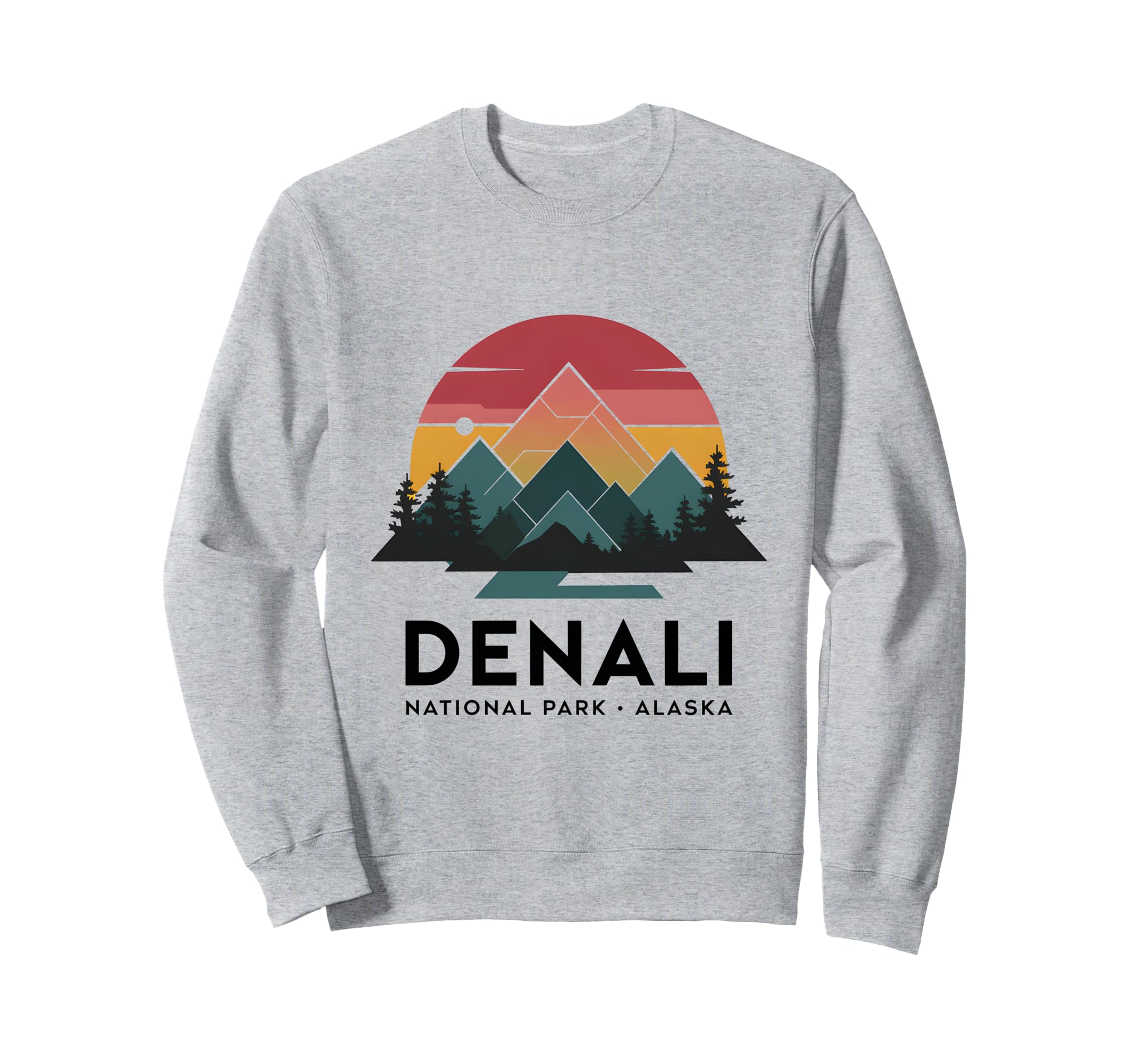 Denali National Park Alaska Nature Sweatshirt - Unique Graphic Men Women - T-Shirt, Sweatshirt, Hoodie