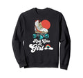 Roll Like Minimalist Roller Skate Sweatshirt - Graphic Print for Adults - T-Shirt, Sweatshirt, Hoodie
