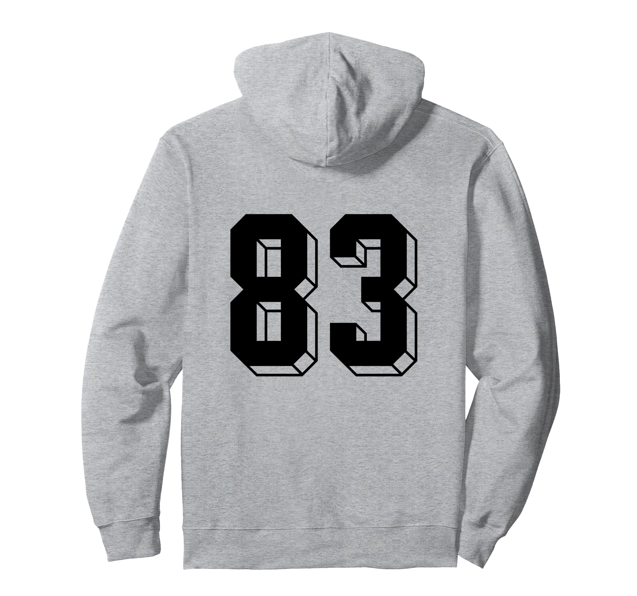 Number 83 Backside 80S 90S Team Jersey Hoodie - Trendy Graphic Men Women - T-Shirt, Sweatshirt, Hoodie