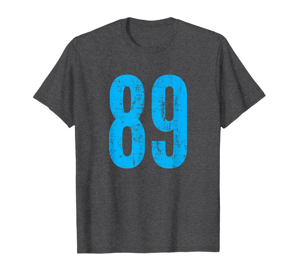 Number 89 Distressed Sport Team T-Shirt - Minimalist Print Men Women - T-Shirt, Sweatshirt, Hoodie