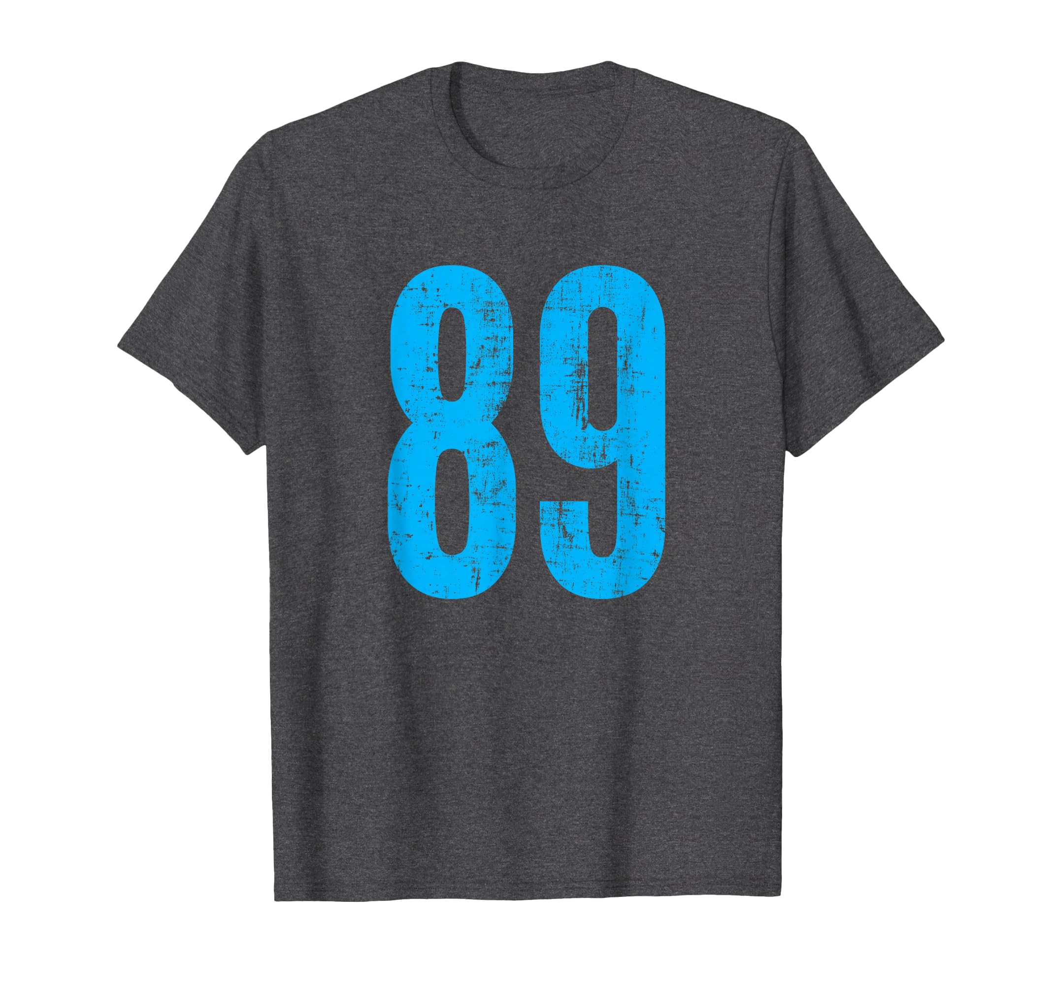 Number 89 Distressed Sport Team T-Shirt - Minimalist Print Men Women - T-Shirt, Sweatshirt, Hoodie
