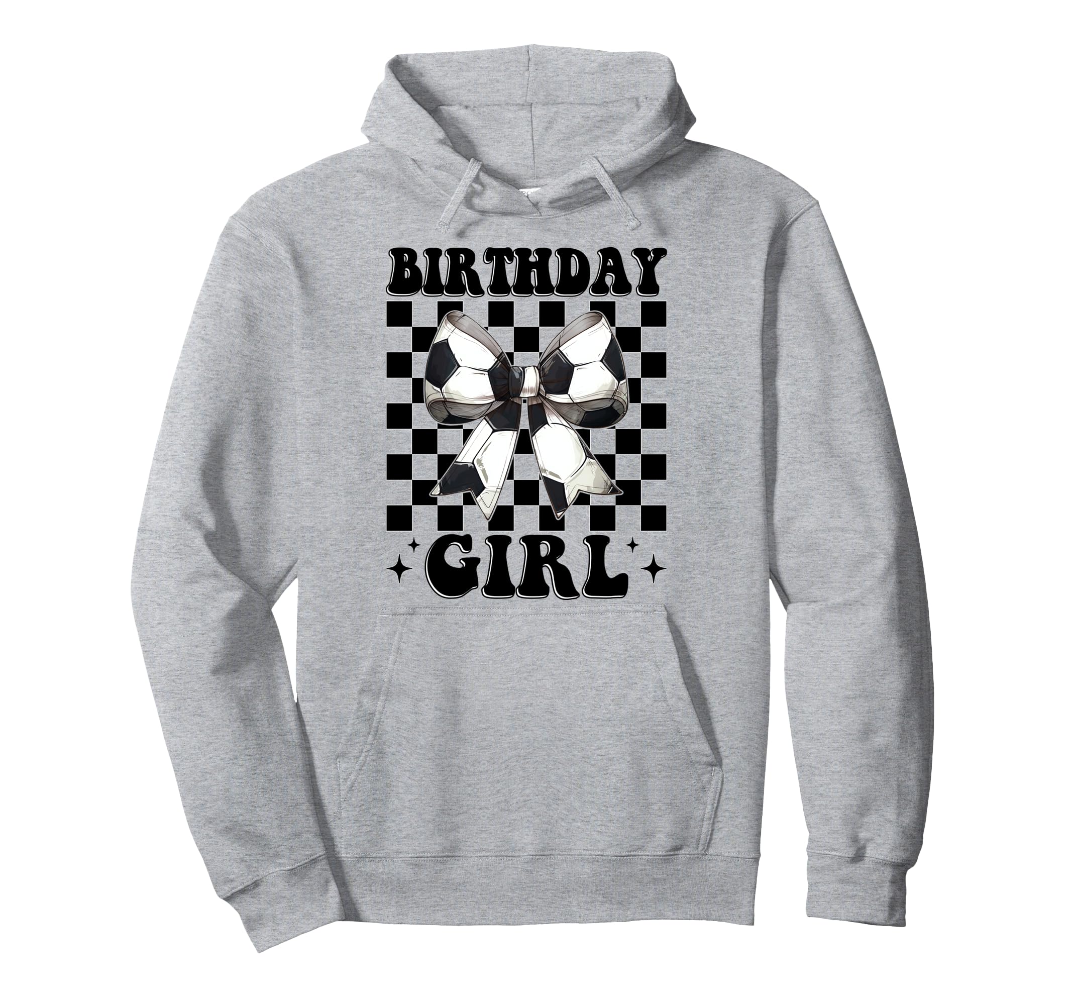 Birthday Soccer Coquette Bow Hoodie - Casual Everyday Wear Unisex - T-Shirt, Sweatshirt, Hoodie