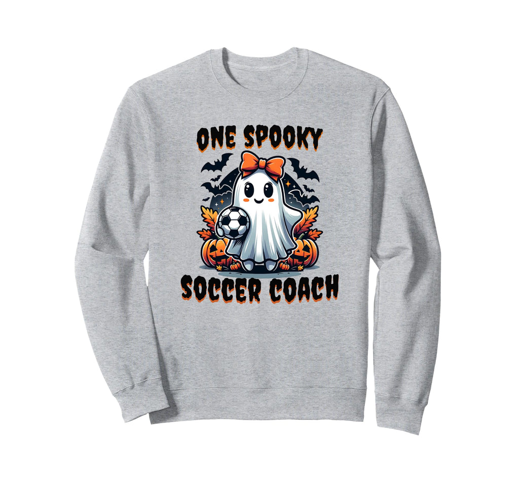 One Spooky Soccer Coach Halloween Sweatshirt - Graphic Print for Adults - T-Shirt, Sweatshirt, Hoodie