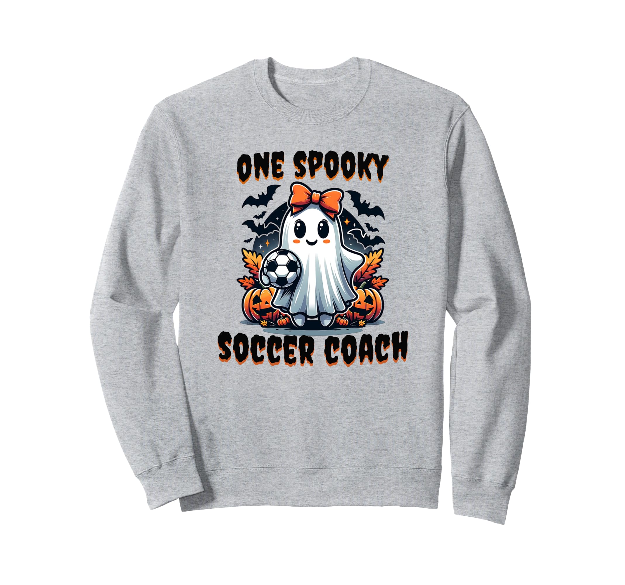 One Spooky Soccer Coach Halloween Sweatshirt - Graphic Print for Adults - T-Shirt, Sweatshirt, Hoodie