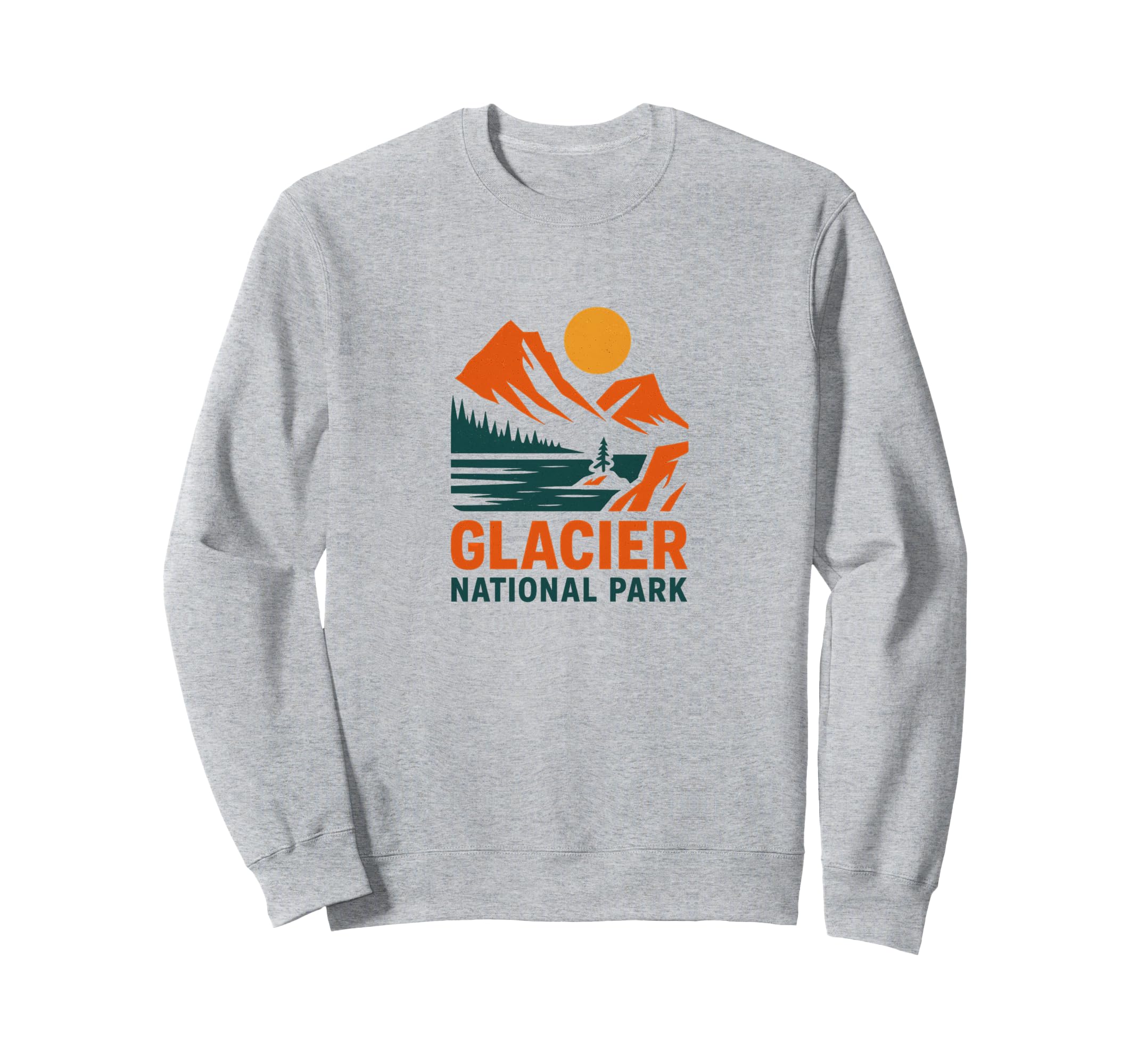 Glacier National Park Montana Sweatshirt - Aesthetic Graphic Men Women - T-Shirt, Sweatshirt, Hoodie