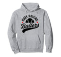 Busy Raising Ballers Baseball Cheer Mom Hoodie - Novelty Apparel Men Women - T-Shirt, Sweatshirt, Hoodie