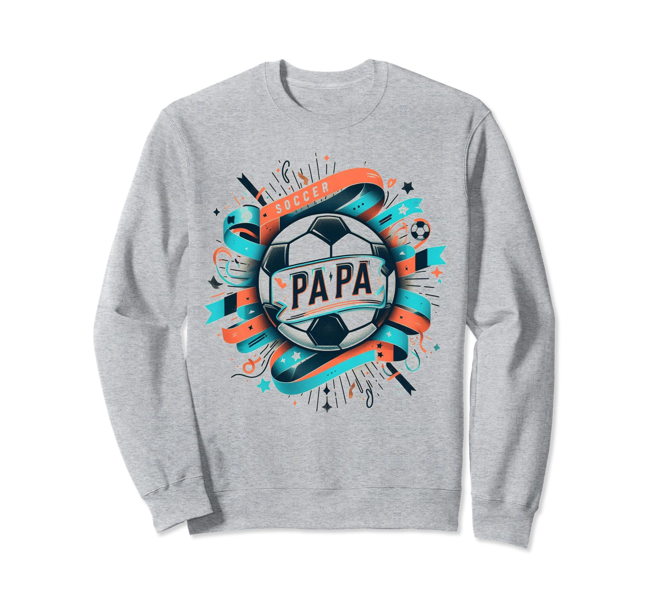 Soccer Papa Family Matching Dad Sweatshirt - Unique Graphic for Adults - T-Shirt, Sweatshirt, Hoodie