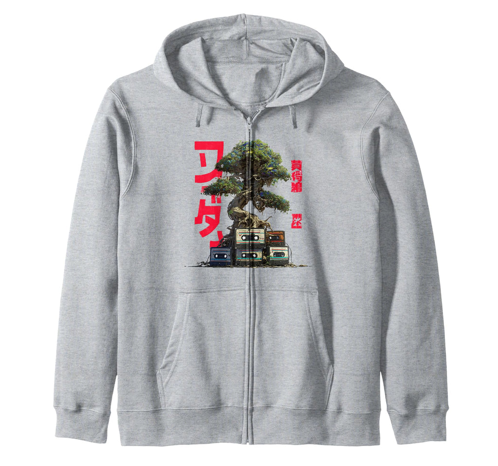 Bonsai Cassette Tape Mixtapes Art T-Shirt - Aesthetic Graphic for Adults - T-Shirt, Sweatshirt, Hoodie