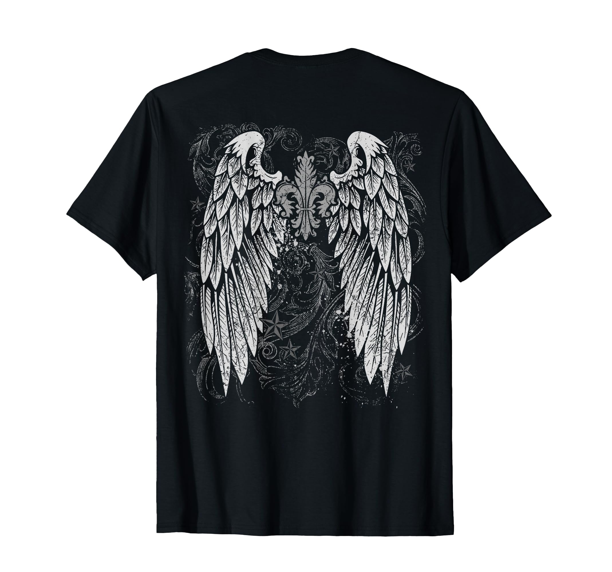 Grunge Wings Angel Back Y2K 2000S Goth T-Shirt - Trendy Graphic Unisex - T-Shirt, Sweatshirt, Hoodie