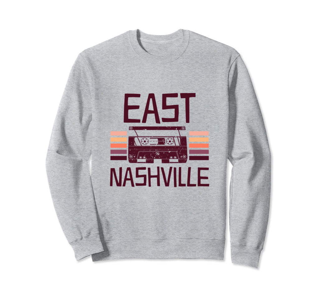 East Nashville Tennessee Cassette Sweatshirt - Aesthetic Graphic Unisex - T-Shirt, Sweatshirt, Hoodie