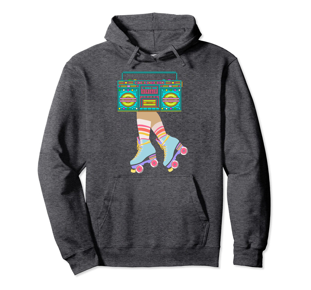 Roller Skates Funny 80S 90S Roller Hoodie - Fun Novelty Design for Adults - T-Shirt, Sweatshirt, Hoodie