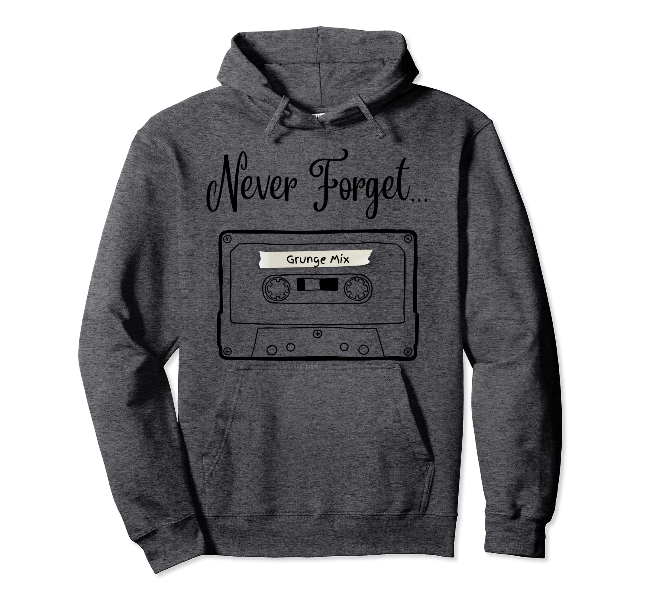 Cassette Recorder Blank Grunge Music Hoodie - Novelty Apparel Men Women - T-Shirt, Sweatshirt, Hoodie