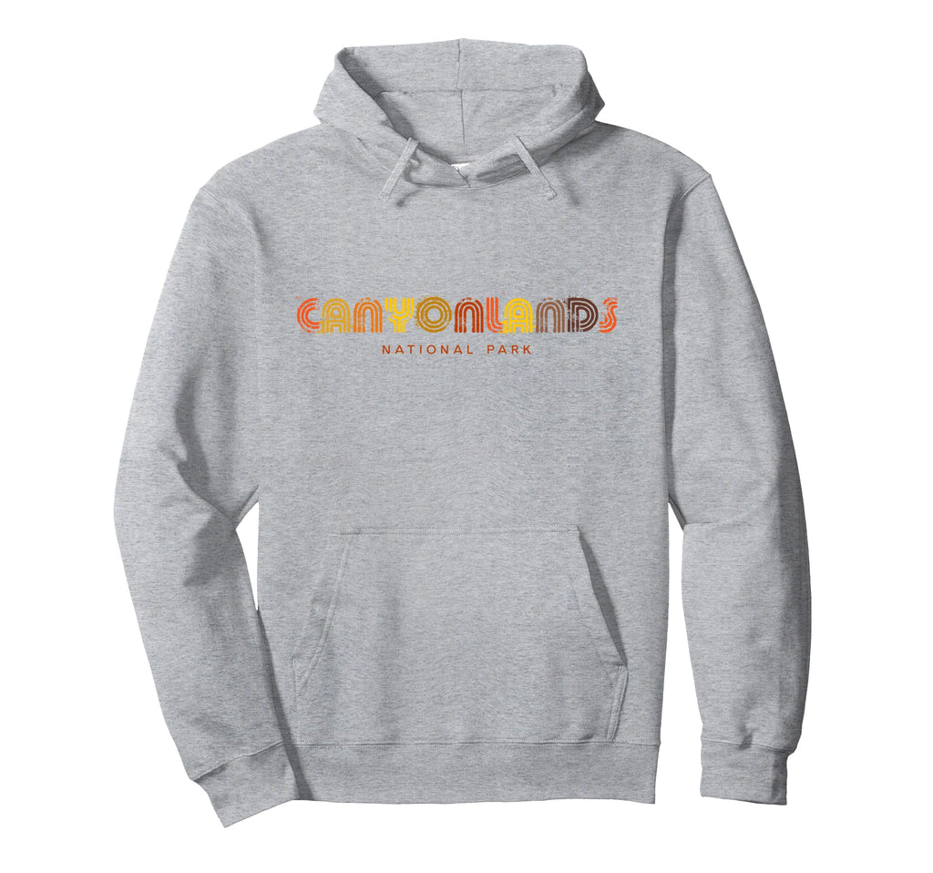 Canyonlands National Park 70S 80S Type Hoodie - Novelty Apparel for Adults - T-Shirt, Sweatshirt, Hoodie