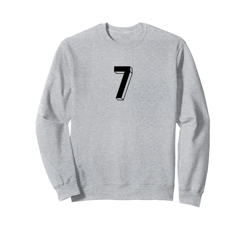 Number 7 80S 90S Soccer Team Jersey Sweatshirt - Custom Art Print Unisex - T-Shirt, Sweatshirt, Hoodie